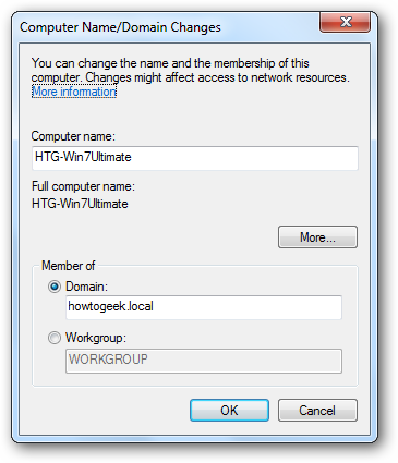 Ввод имени домена в окно присоединения
