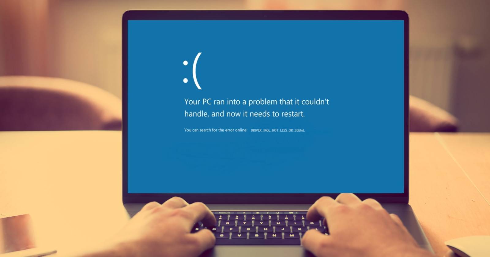 Исправление DRIVER_IRQL_NOT_LESS_OR_EQUAL в Windows 10