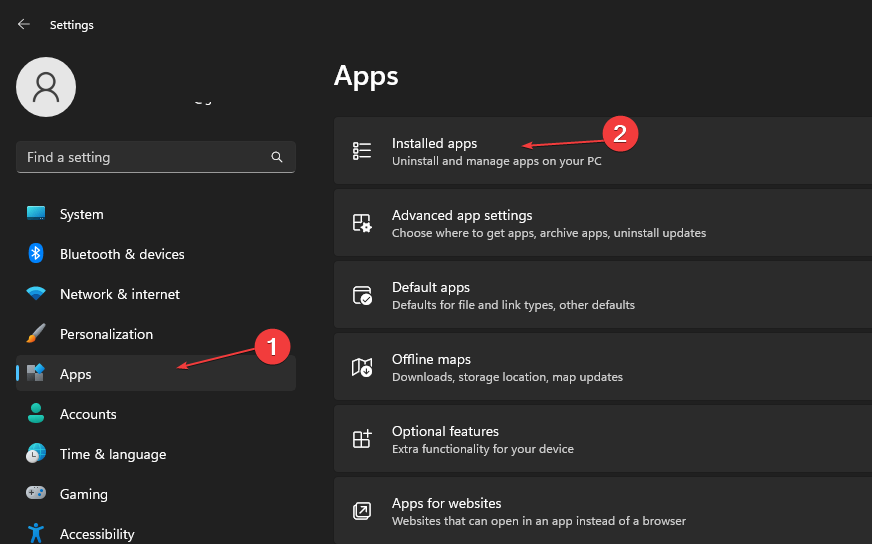 скриншот: список установленных приложений в Windows