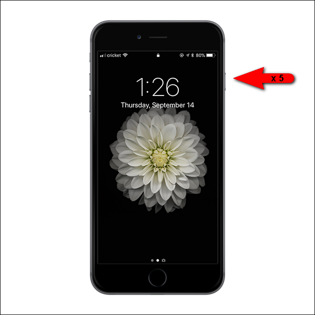 Экран вызова экстренных служб и отключённый Touch ID