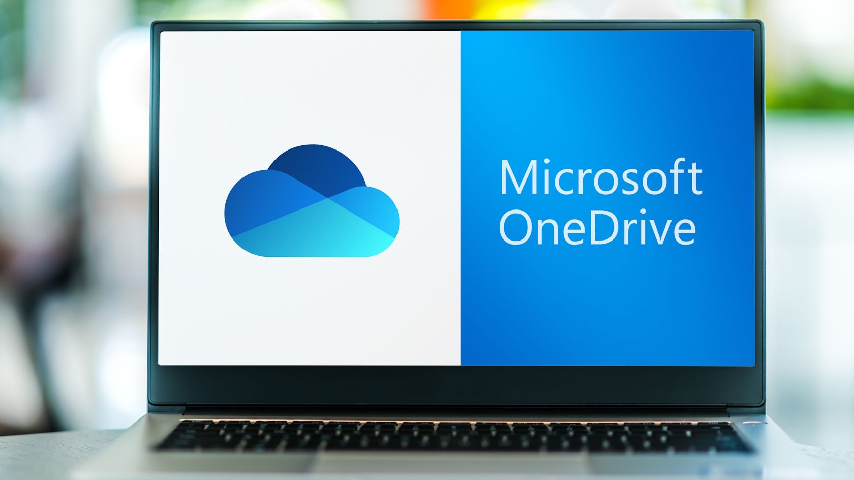 Интерфейс Microsoft OneDrive на ноутбуке