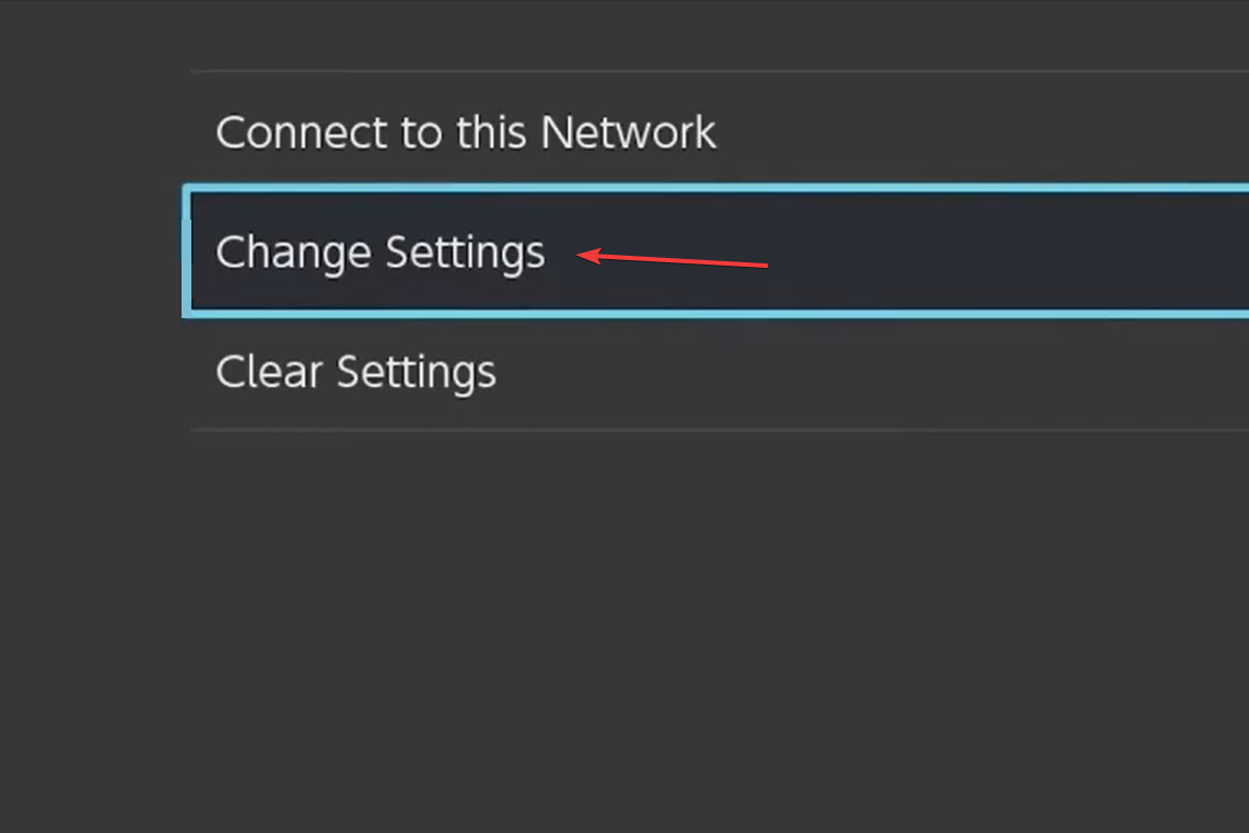 Изменение настроек сети