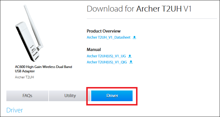 Файлы драйверов на флеш‑накопителе