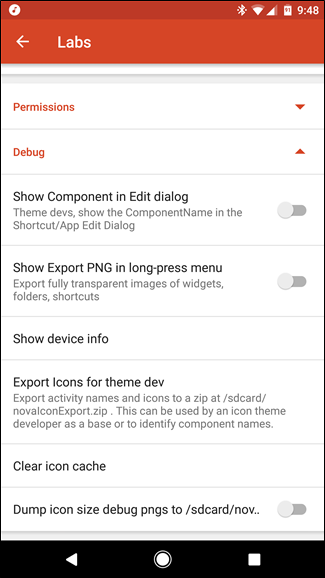 Пример интерфейса Nova Launcher после настройки