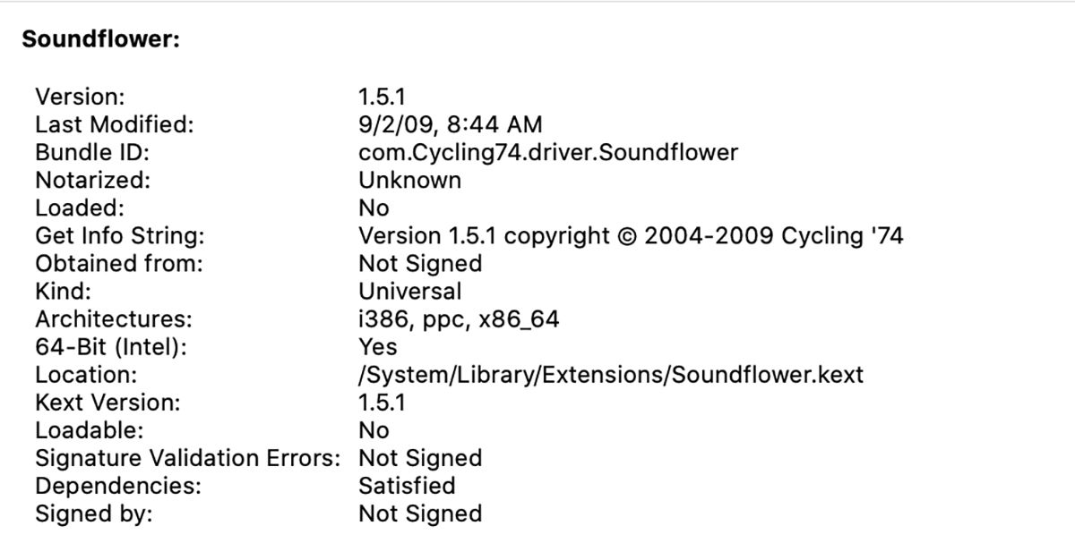 Путь расположения драйвера в Отчёте о системе