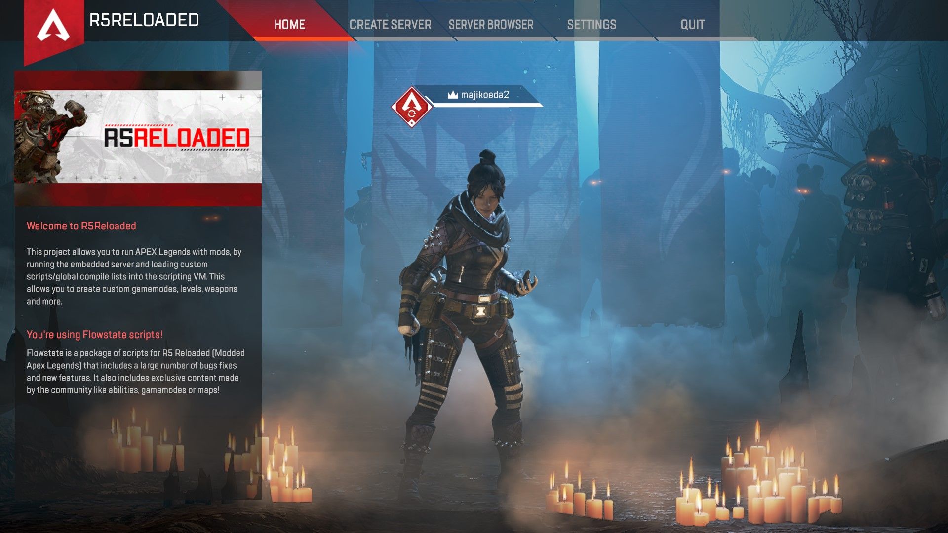 Главное меню R5Reloaded