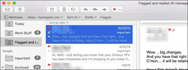 Результат: письма в умном почтовом ящике