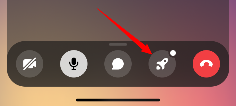 Нажмите значок ракеты, чтобы открыть список активностей.