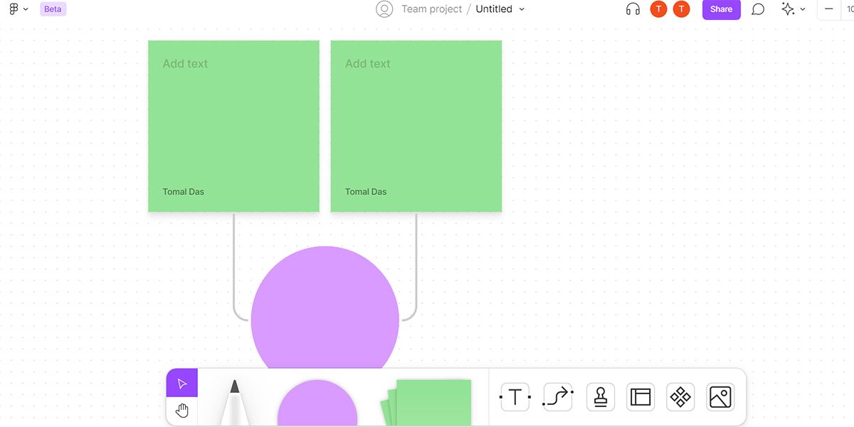 Два участника используют FigJam