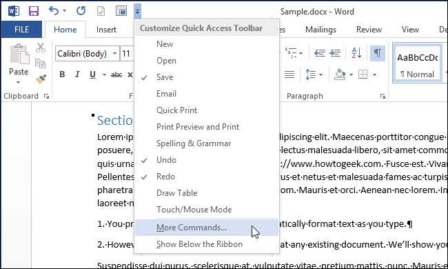 Автоформатирование документа в Word 2013