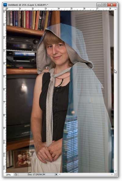 Коррекция уровней для усиления эффекта