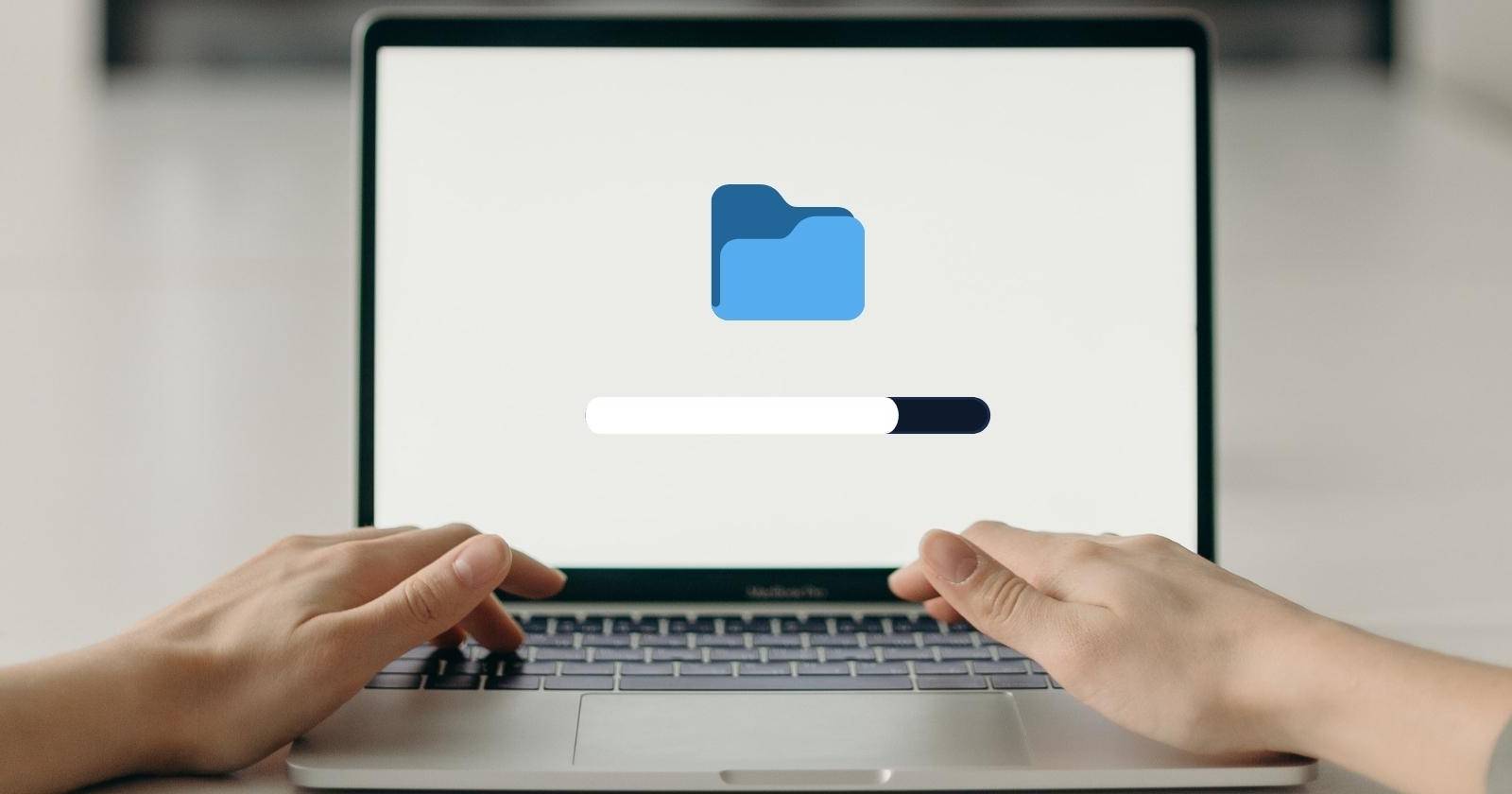Индикатор копирования: папка и прогресс на Mac