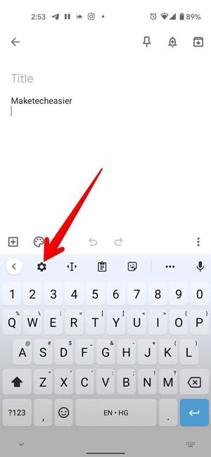 Настройки клавиатуры Gboard