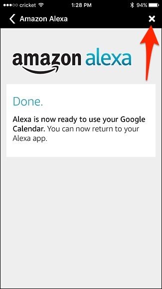 Выбор календарей для доступа