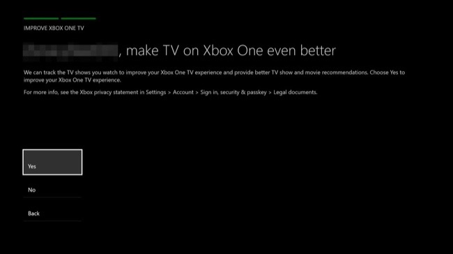 Запрос разрешения на персонализацию рекомендаций в OneGuide