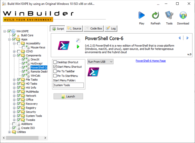 windows pe rescue disc choose apps