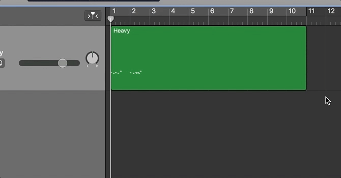 Повторение выбранного фрагмента по всей дорожке