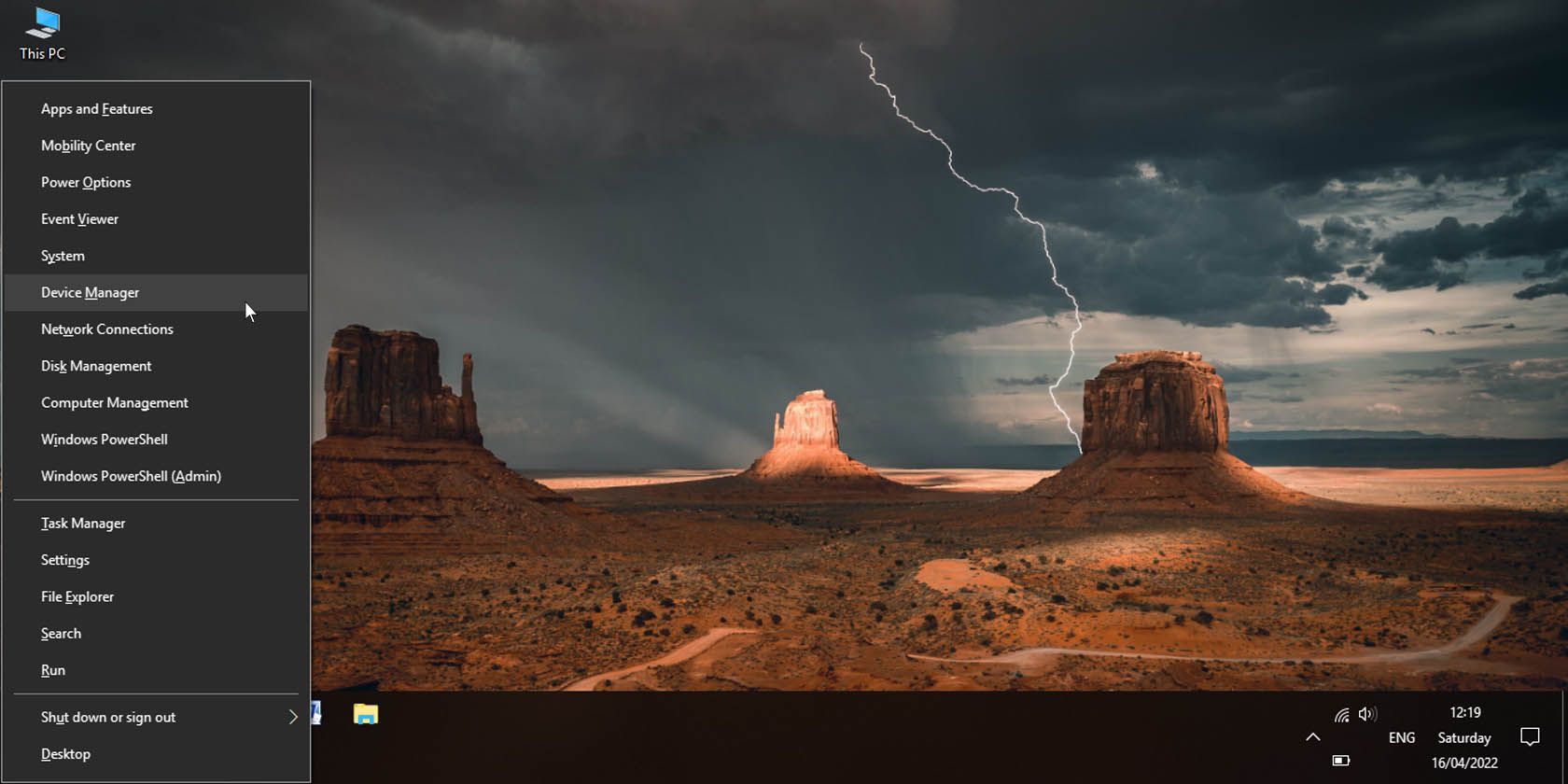 Диспетчер устройств Windows 10