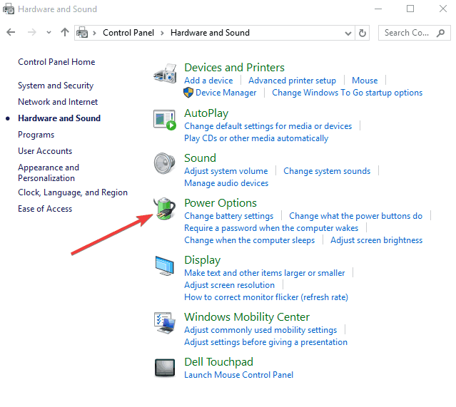 Параметры электропитания