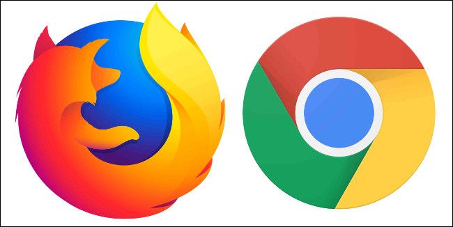 Логотипы браузеров Mozilla Firefox и Google Chrome