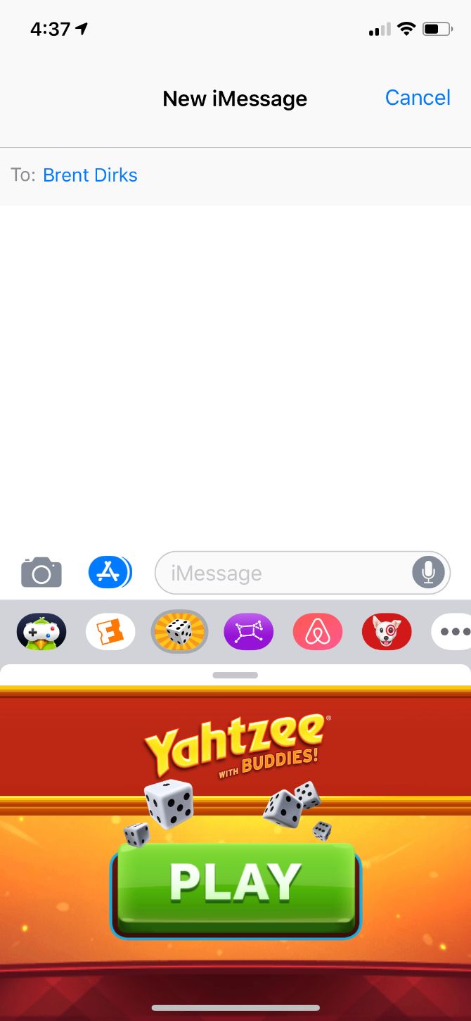 Старт игры Yahtzee: бросок и интерфейс подсчёта очков