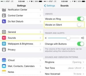 Mão segurando smartphone com vibração ativa