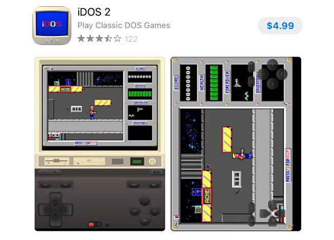 Страница iDOS 2 в App Store