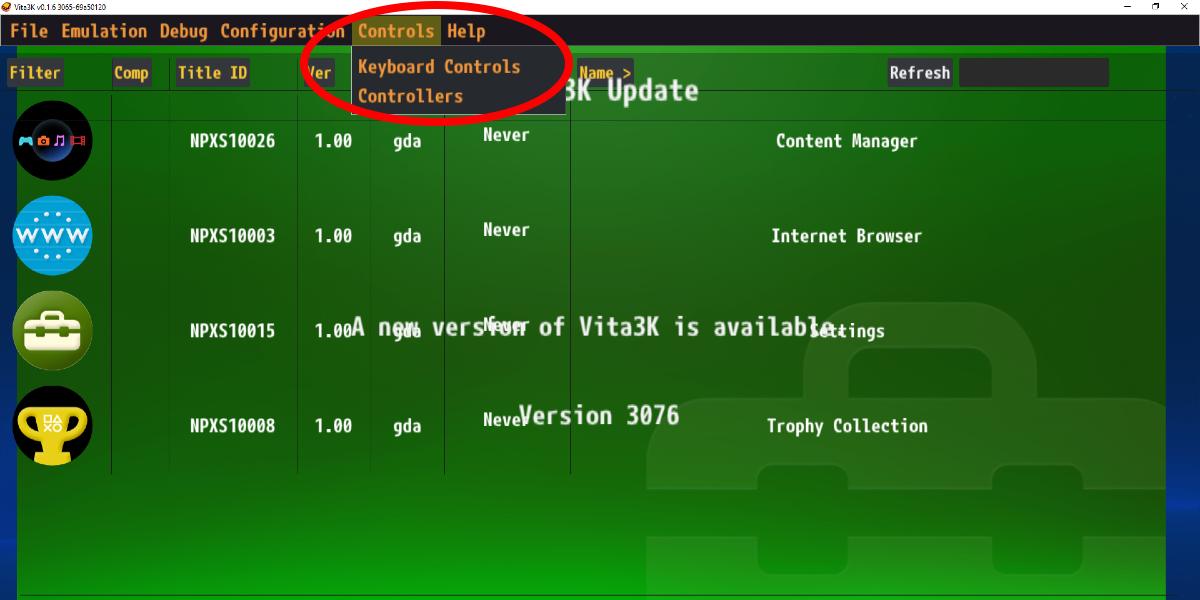 Vita3k Controlkeyboard