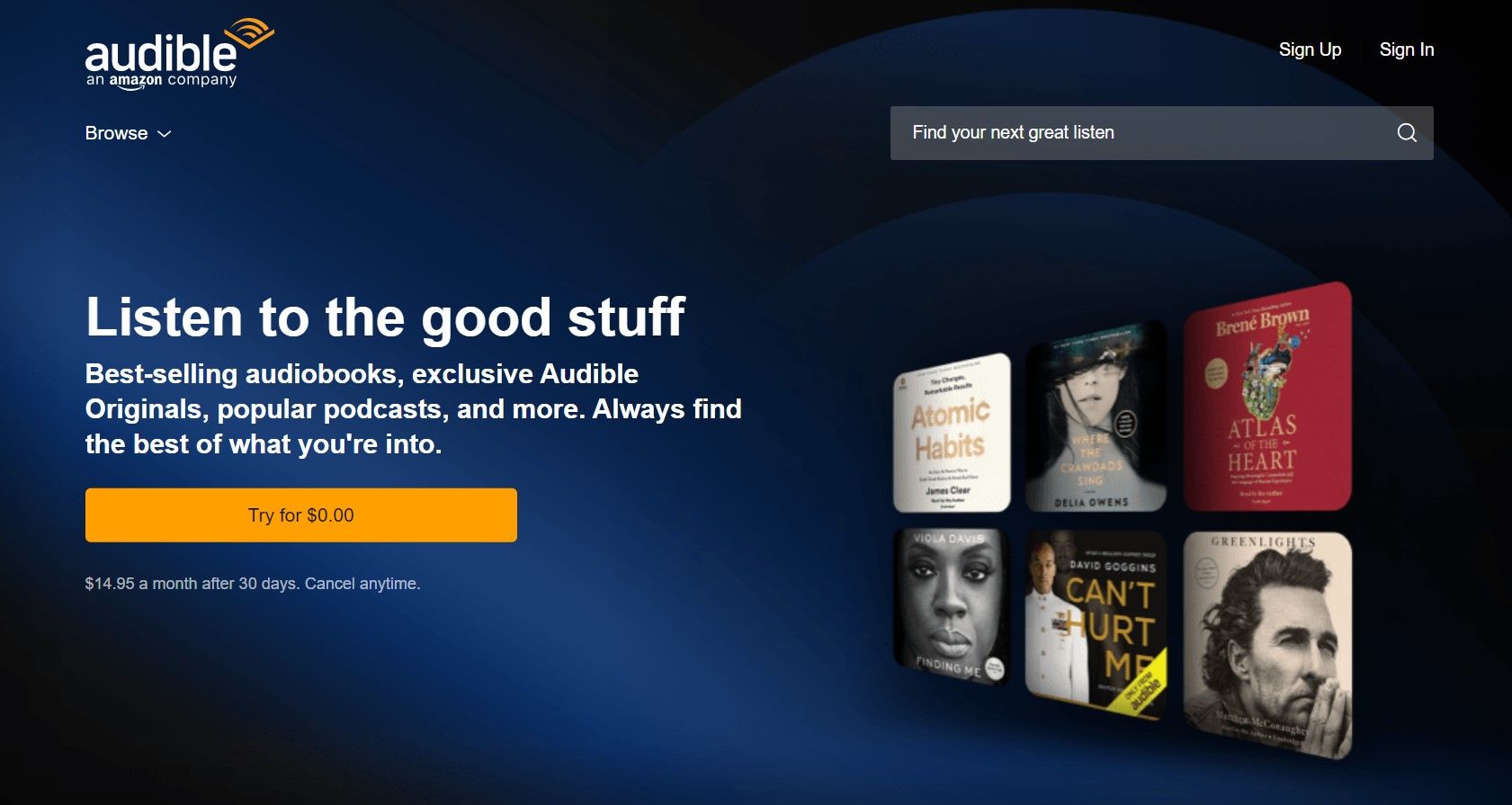 Интерфейс входа и регистрации на платформе