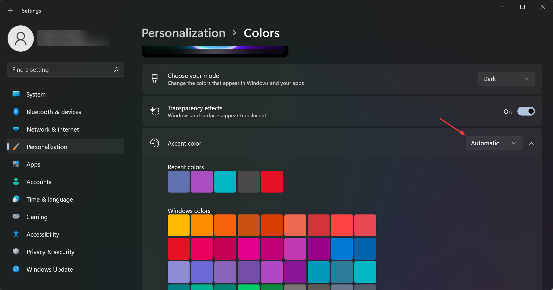 Автоматическое определение акцентного цвета на основе фона