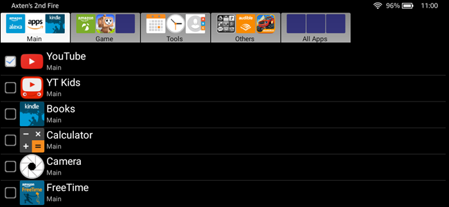 Добавить приложения в FreeTime на Amazon Fire