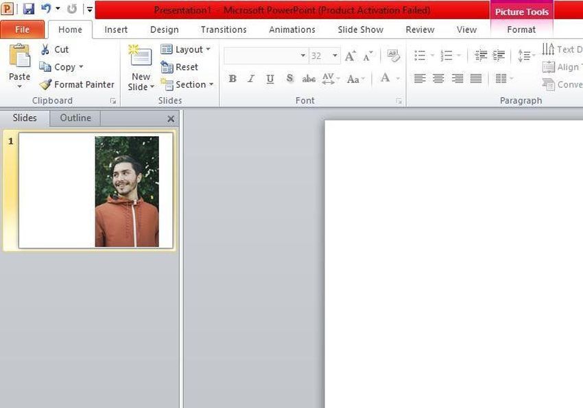 Вкладка Формат и инструменты для рисунка