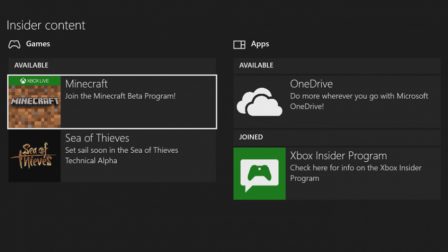 Icône Xbox Insider Hub dans le processus de désinscription