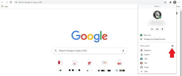 Просмотр всех профилей в Chrome с возможностью удаления