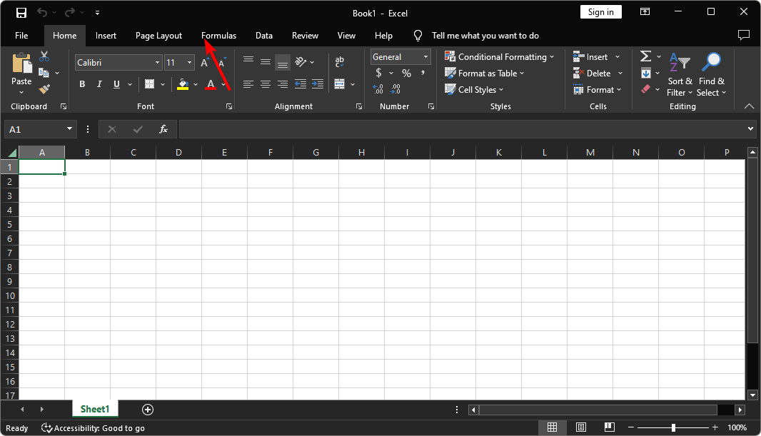 Окно параметров Excel, раздел Формулы — Правила проверки ошибок