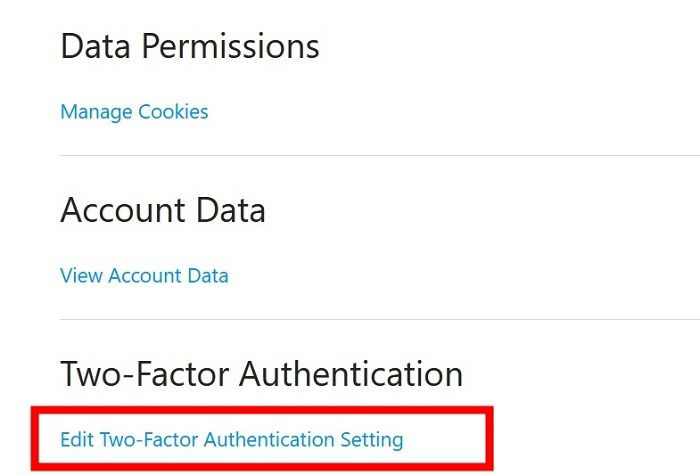 Modifier 2FA Instagram PC