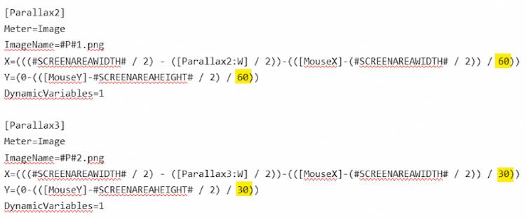 Parallax Percentage Count