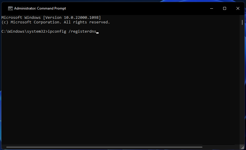 Команды ipconfig /registerdns, /release и /renew