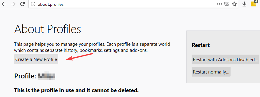 new profile firefox Headless browser