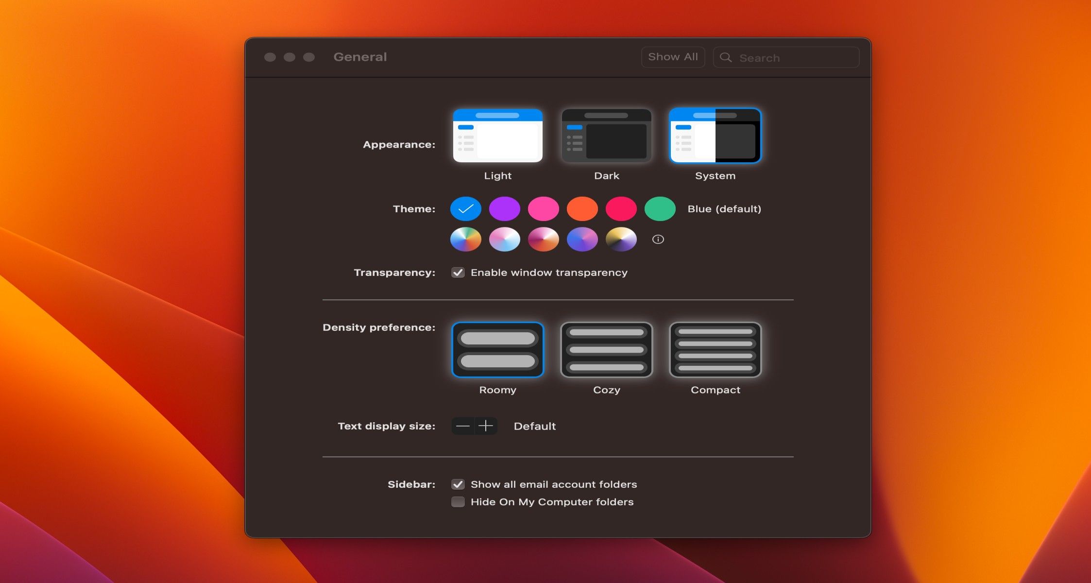 Примеры Pride-тем в Outlook для Mac