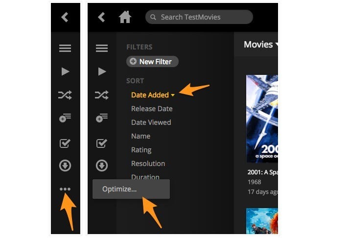 Оптимизация контента в Plex — Windows 10