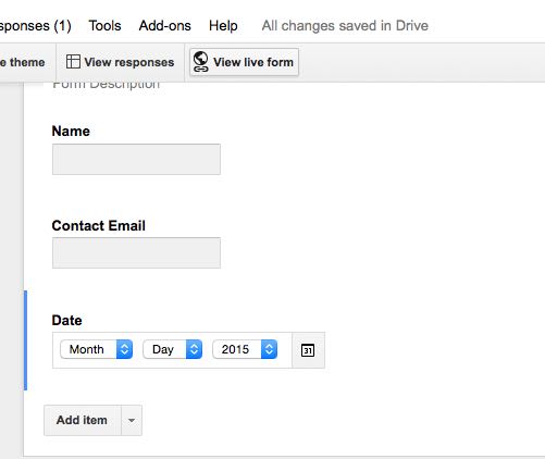 Заполните форму в режиме предпросмотра и отправьте её.