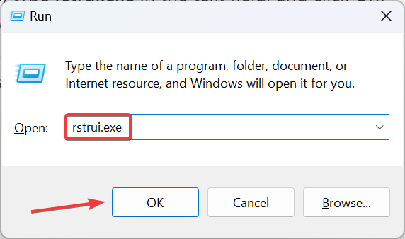 Запуск восстановления системы
