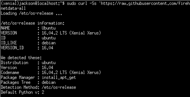Вывод детекции системы при установке