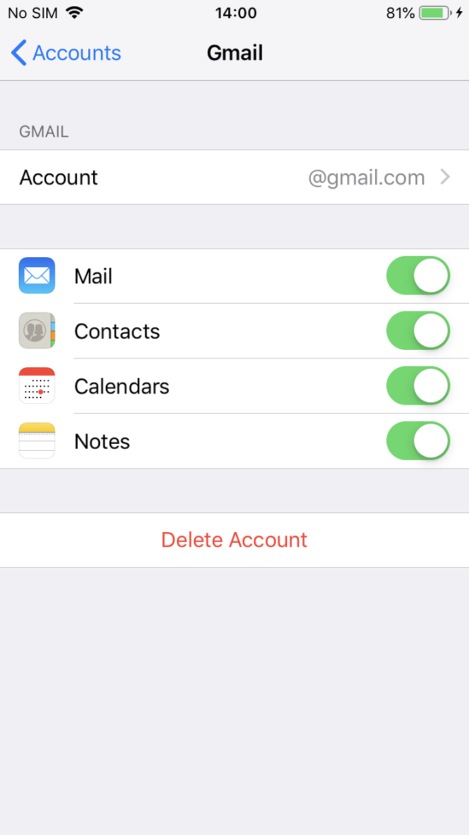 iphone google sync toggle