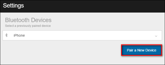 Список доступных Bluetooth‑устройств для подключения