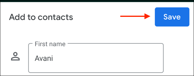 Сохраните контакт из контактной карточки на Android в WhatsApp