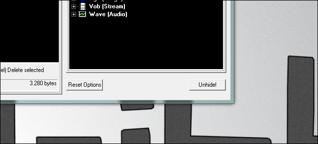 Диалог сохранения извлечённого файла