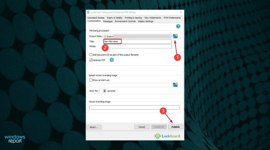 Публикация защищённого PDF в Locklizard