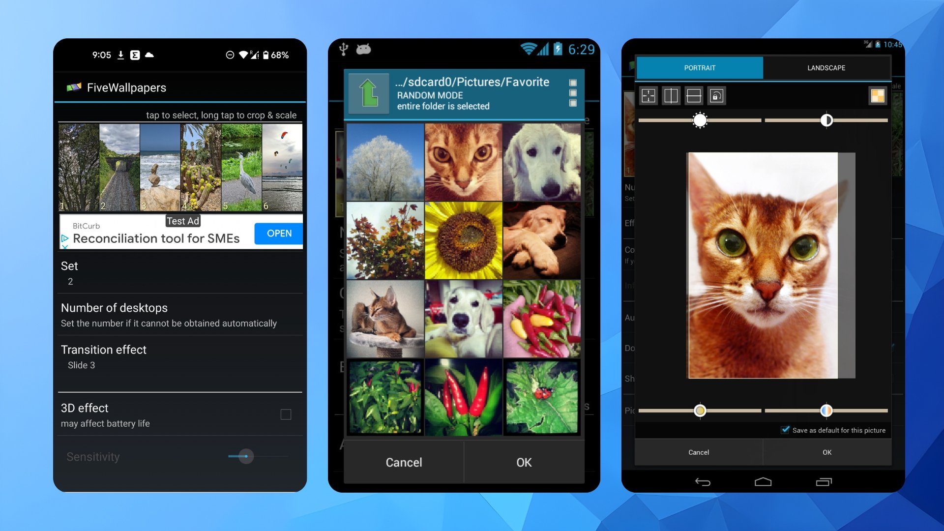 Sfondi diversi per ogni schermata Home Android